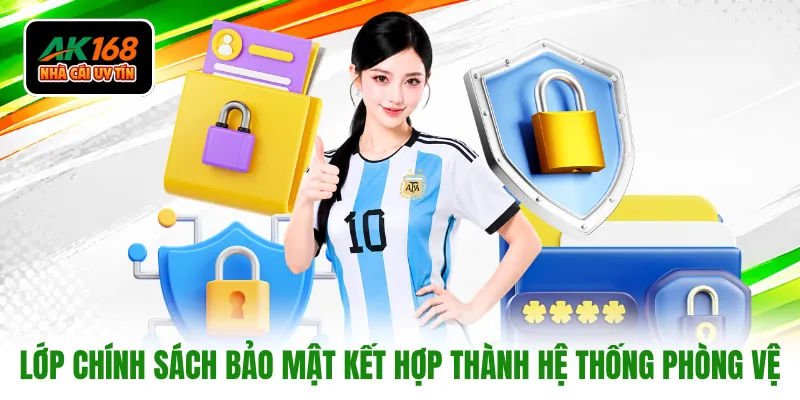 Các lớp chính sách bảo mật kết hợp thành hệ thống phòng vệ