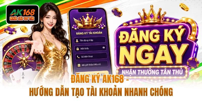 Đăng Ký AK168 - Hướng Dẫn Tạo Tài Khoản Nhanh Chóng
