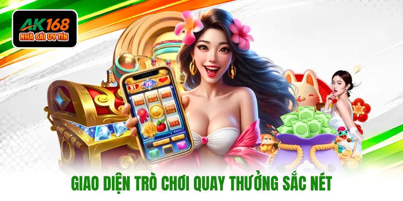 Giao diện trò chơi quay thưởng sắc nét