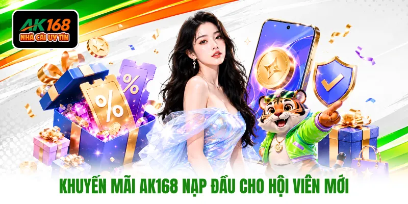 Khuyến mãi AK168 nạp đầu cho hội viên mới