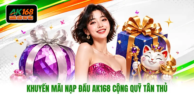 Khuyến mãi nạp đầu AK168 cộng quỹ tân thủ