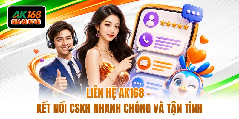 Liên Hệ AK168 - Kết Nối CSKH Nhanh Chóng Và Tận Tình
